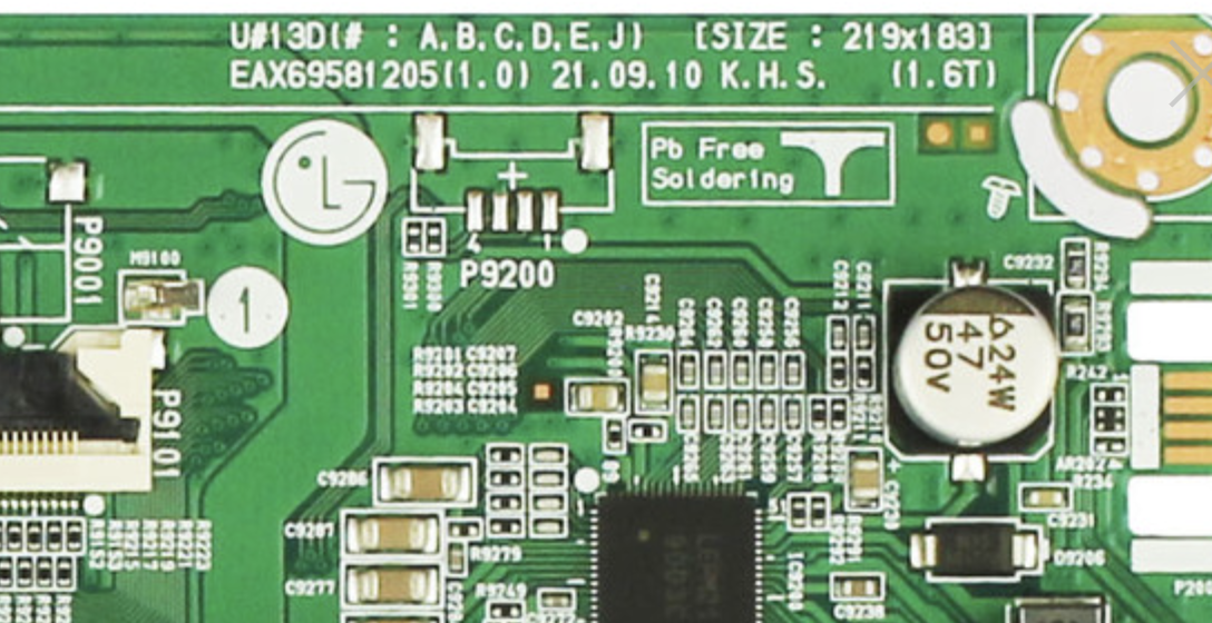 LG Main Board PCB Number