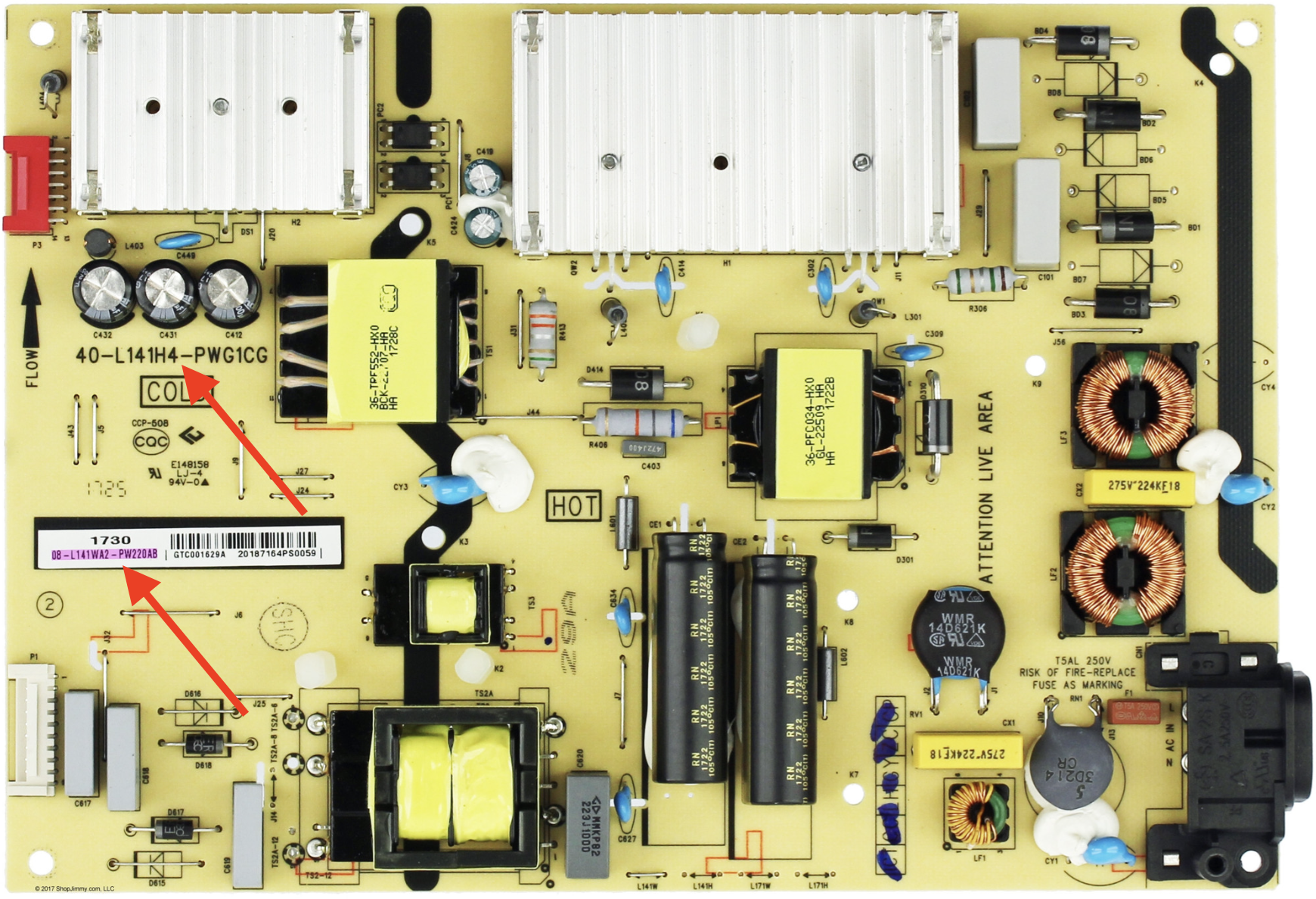 TCL TV Power Supply Board
